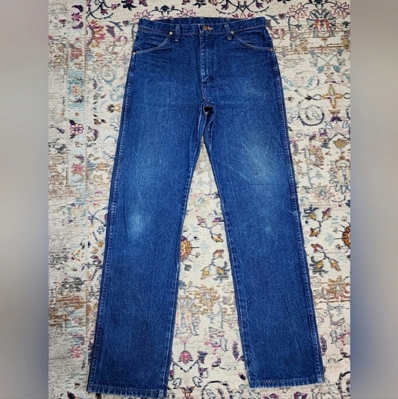 Wrangler Denim, Mens Classic Workwear Rgged Straight Durable Jeans, sz 32x34 - Picture 1 of 12